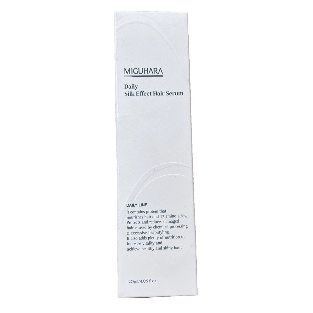 Miguhara Daily Silk Effect Hair Serum Protects Nourishes Protein Shine 4.05oz